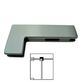 Corner end plate for cover glass